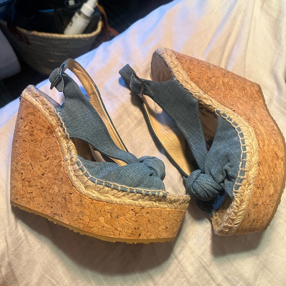 Jimmy Choo Cork Wedges - Picture 7 of 7